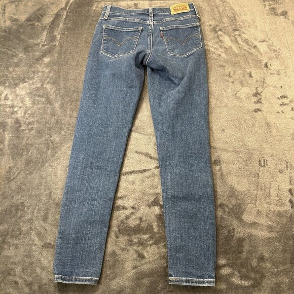 Levis Jeans Womens 24x27” Blue 720 Super Skinny Ankle High Rise Denim Pants - Picture 8 of 12